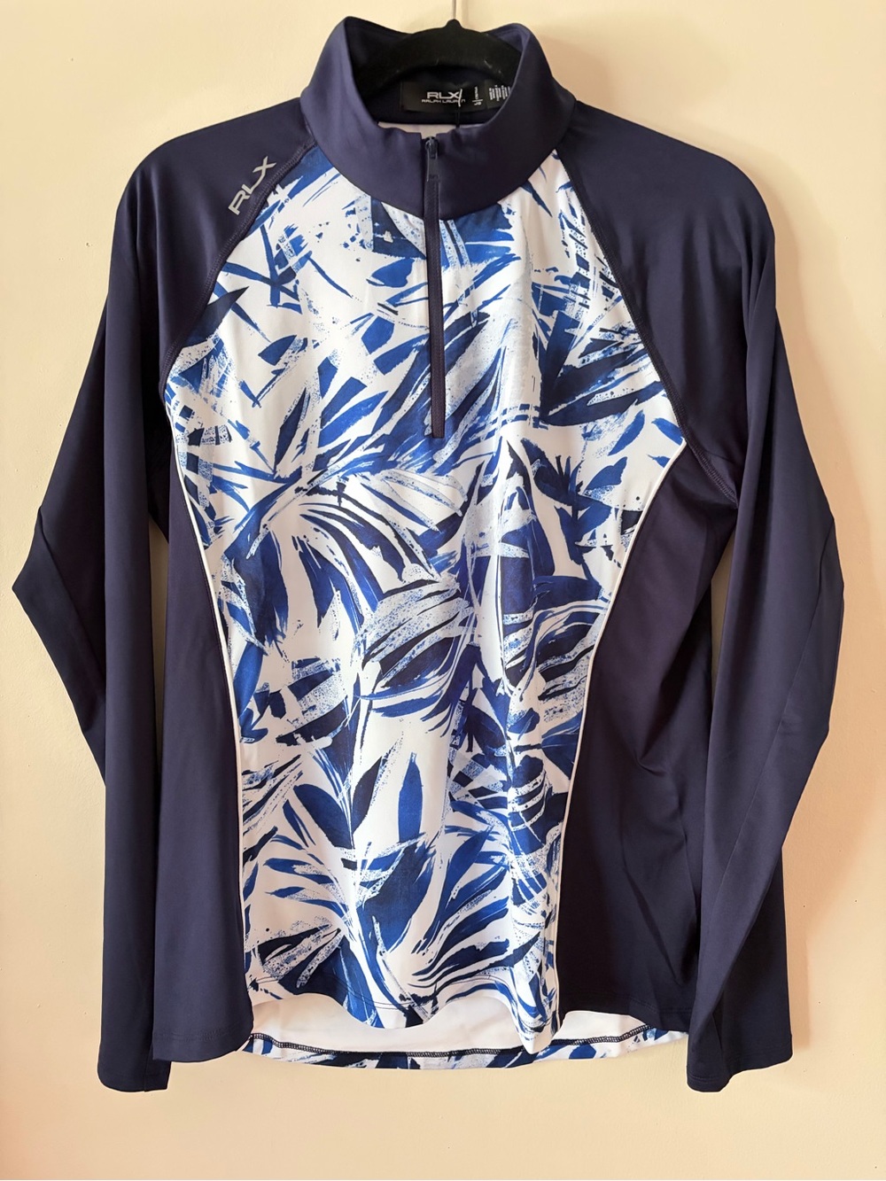 RLX Ralph Lauren navy blue long sleeve rash guard Size L